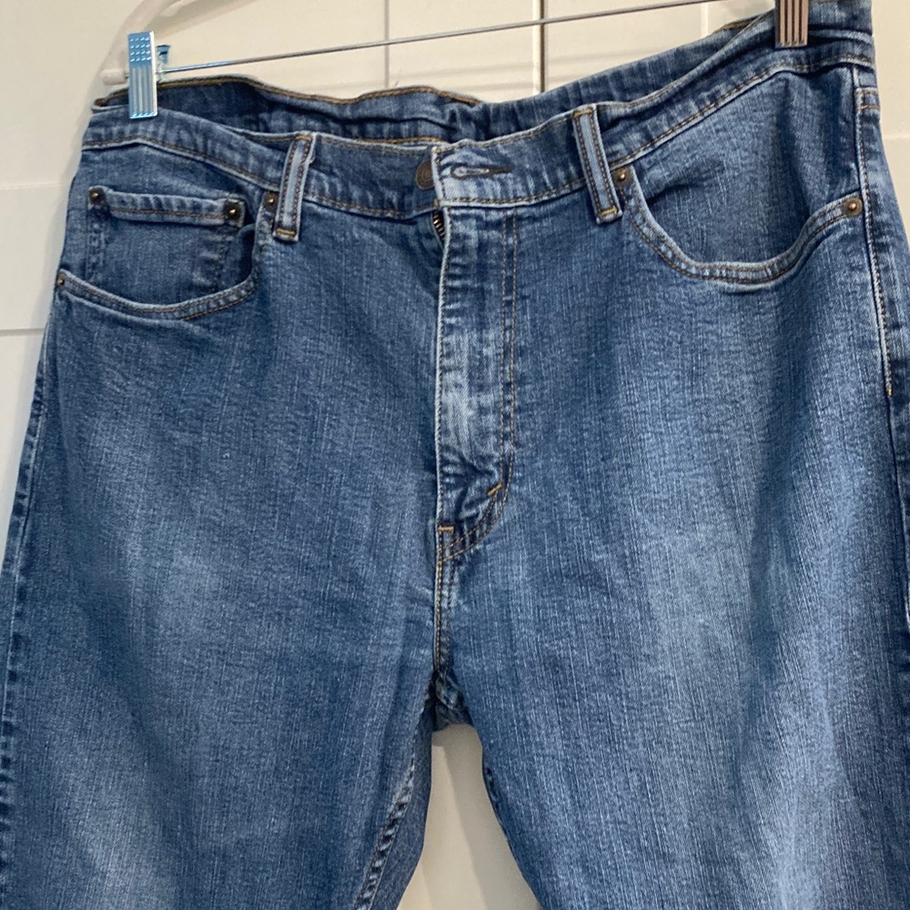 Levis 505 Regular Fit Straight Leg Blue Denim Jeans Mens W36 L32 00505-1614
